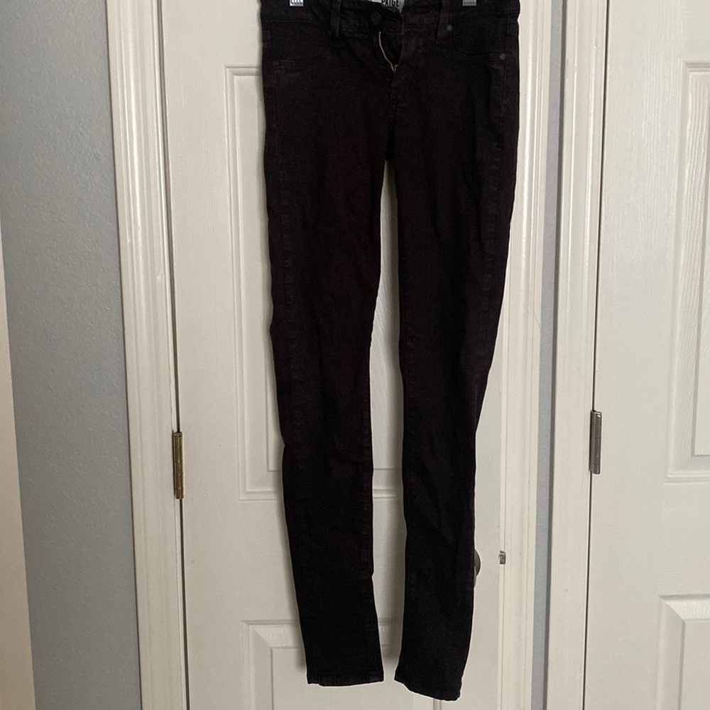 PAIGE skinny brown jeans